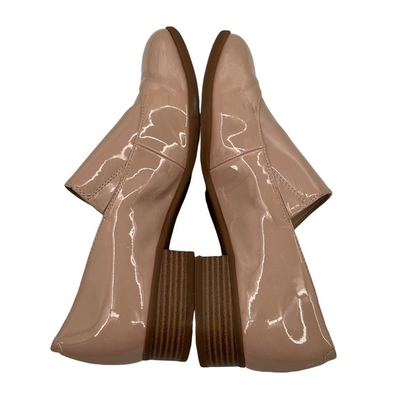 Nine West Nyessa Pale Pink Patent Synthetic Monk Strap Loafers Size 7 Women's - Picture 6 of 9